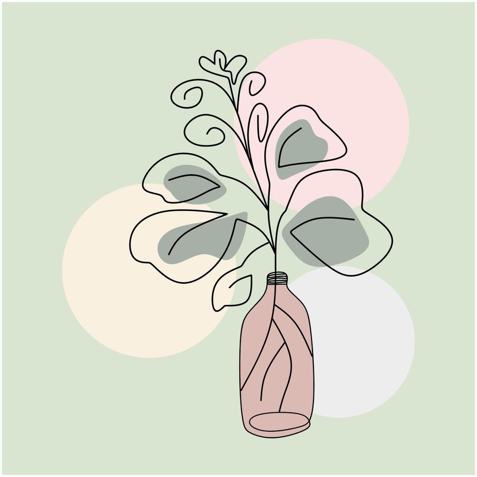 fleur esthétique lineart vecteur