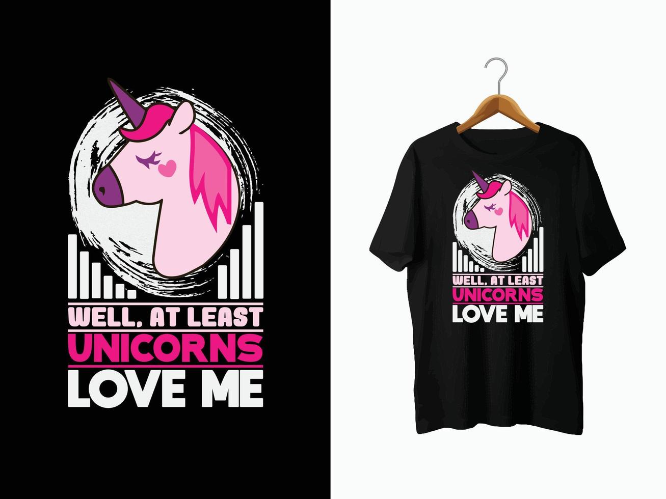 conception de t-shirt licorne vecteur