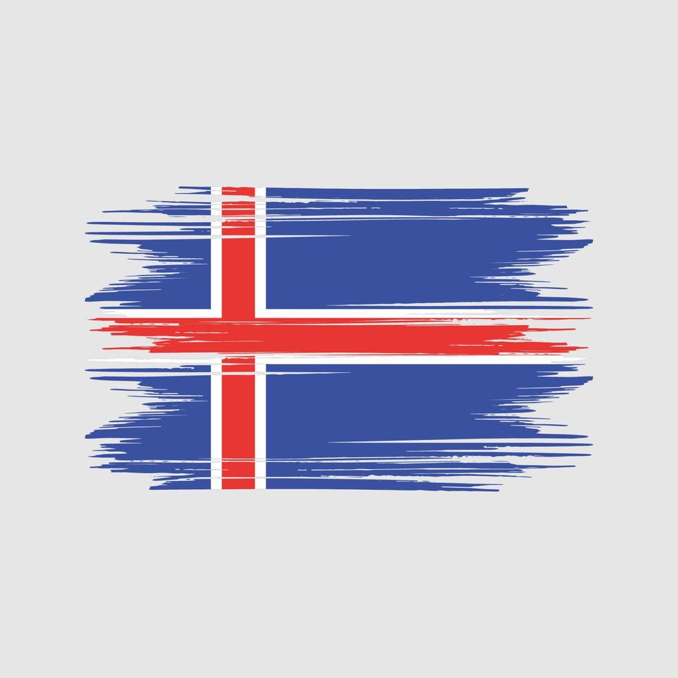 vecteur gratuit de conception de drapeau d'islande