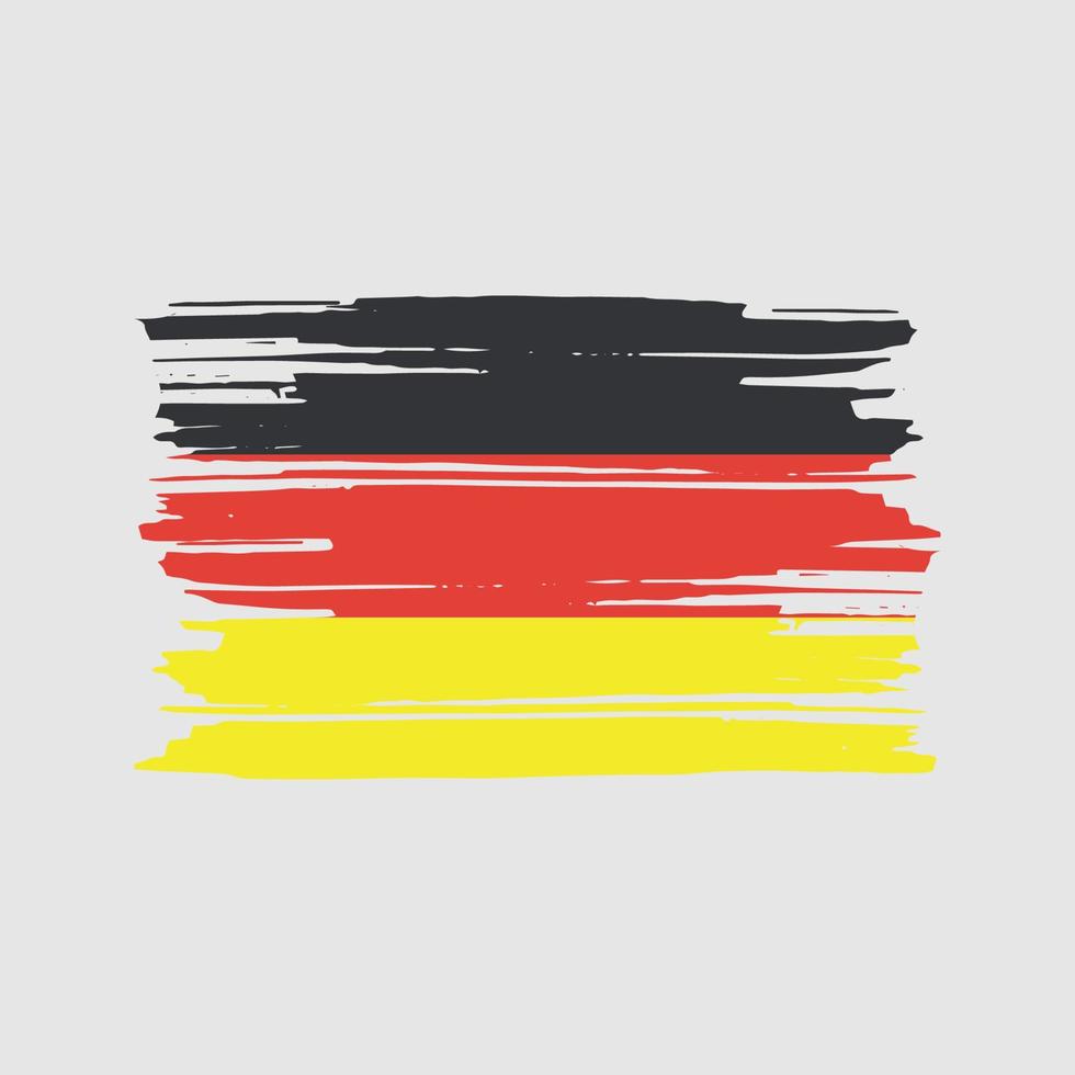 vecteur de brosse drapeau allemagne. conception du drapeau national