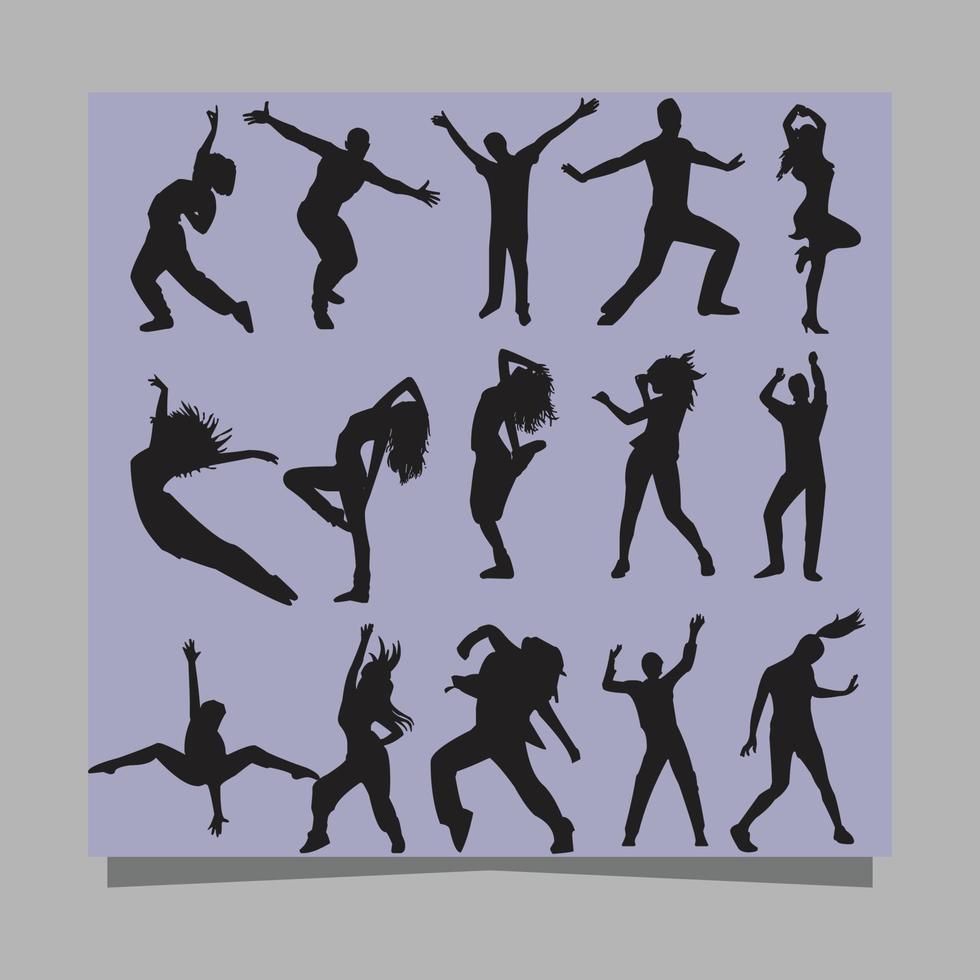 illustration vectorielle d'icônes de danse dessinées sur papier, très adaptées aux affiches, flyers et logos sur le thème de la danse vecteur