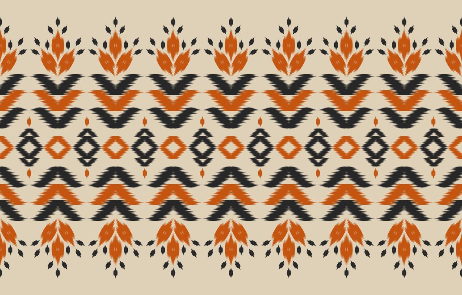 tapis motif tribal art. modèle sans couture ethnique ikat. style américain et mexicain. vecteur