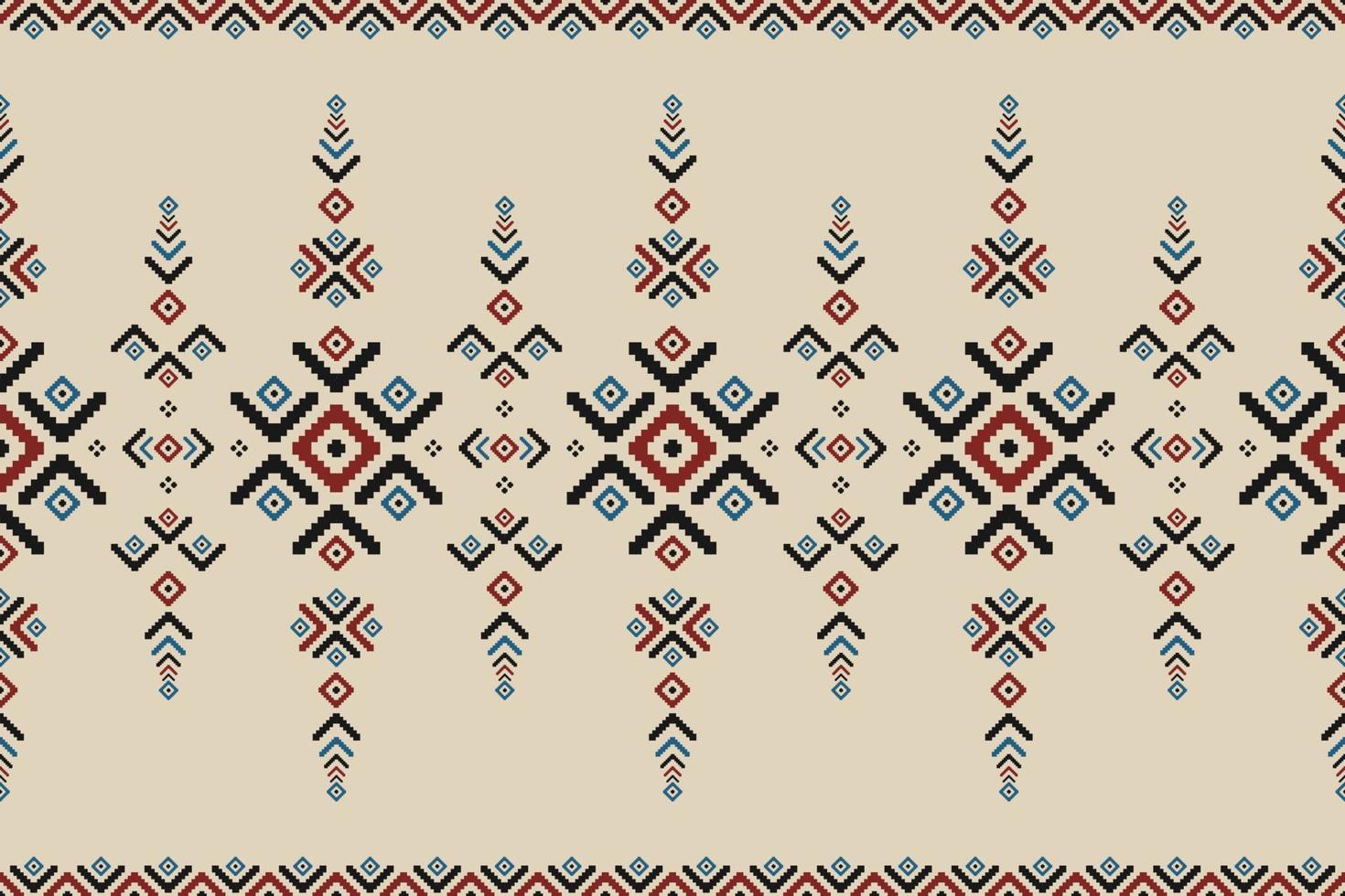 art abstrait de motif ethnique. motif ethnique ikat sans couture en tribal. vecteur