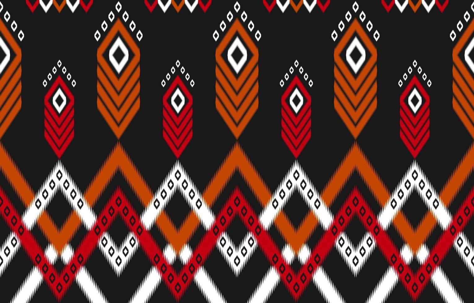 bel art de motif ethnique. modèle sans couture ikat en tribal. tissu de style mexicain. vecteur