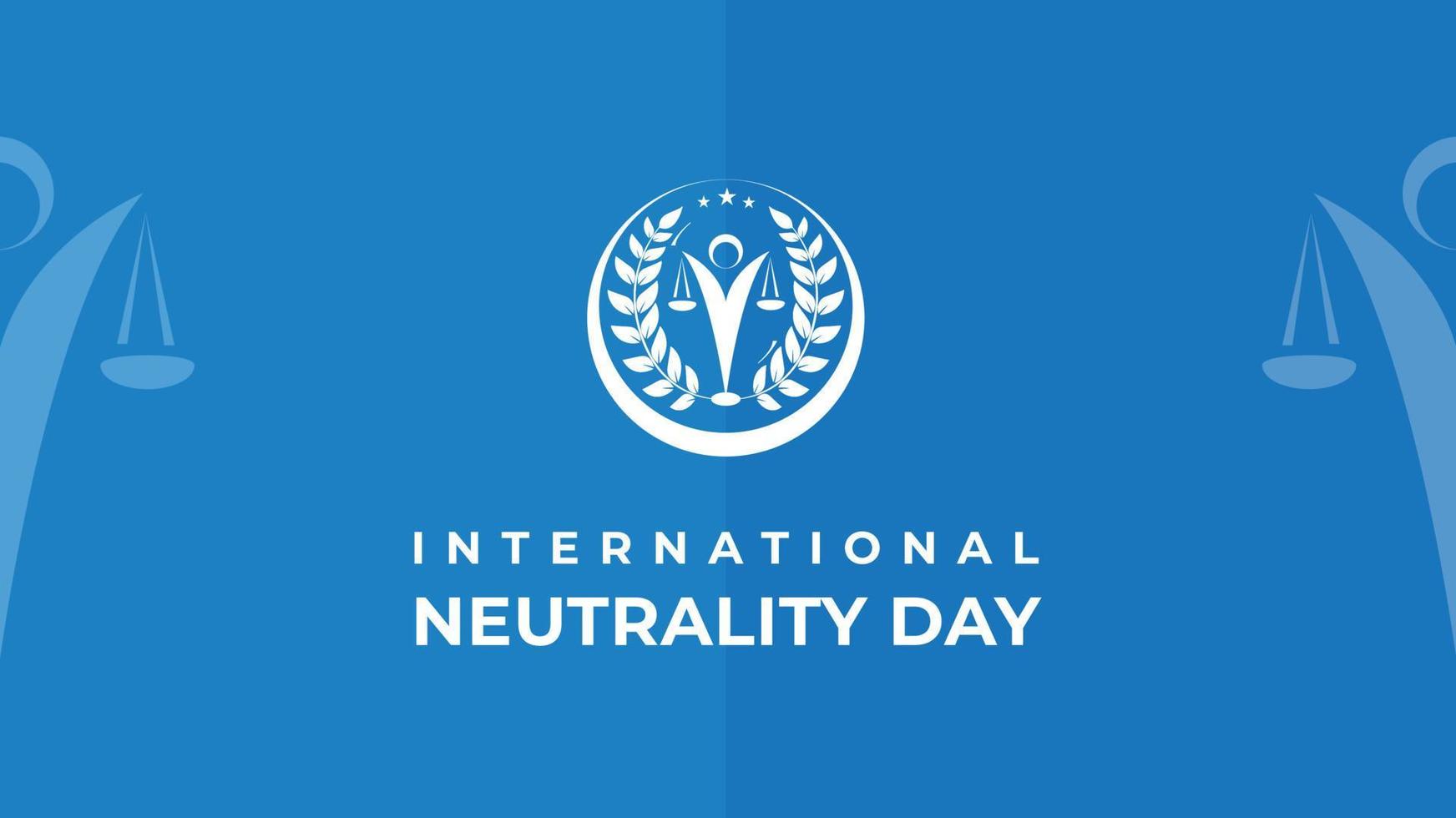 journée internationale de la neutralité. illustration vectorielle vecteur