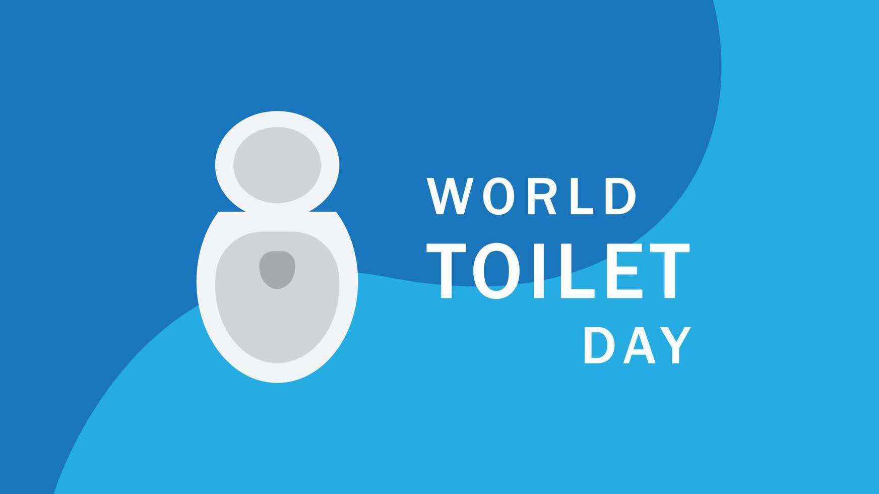 journée mondiale des toilettes. illustration vectorielle vecteur
