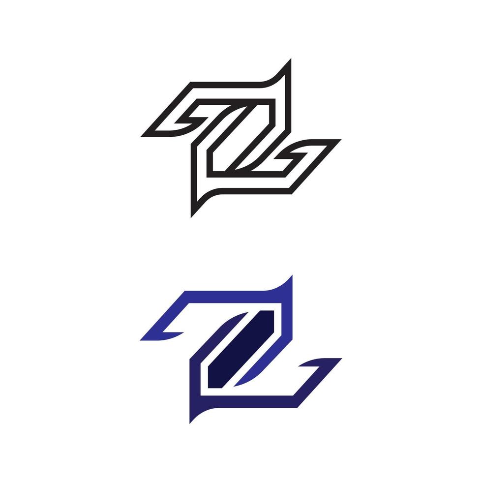 z lettre et police z logo design illustration d'identité vectorielle vecteur