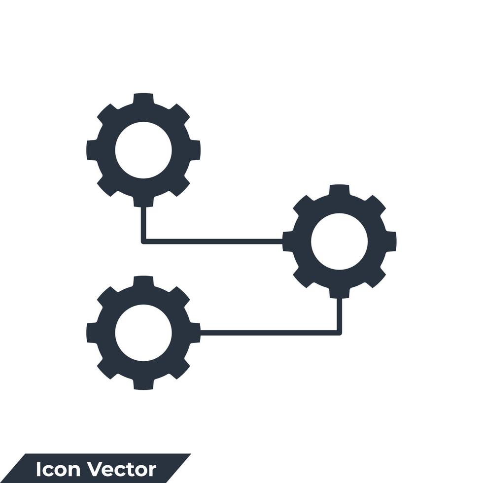 icône de progression logo illustration vectorielle. modèle de symbole de progression pour la collection de conception graphique et web vecteur