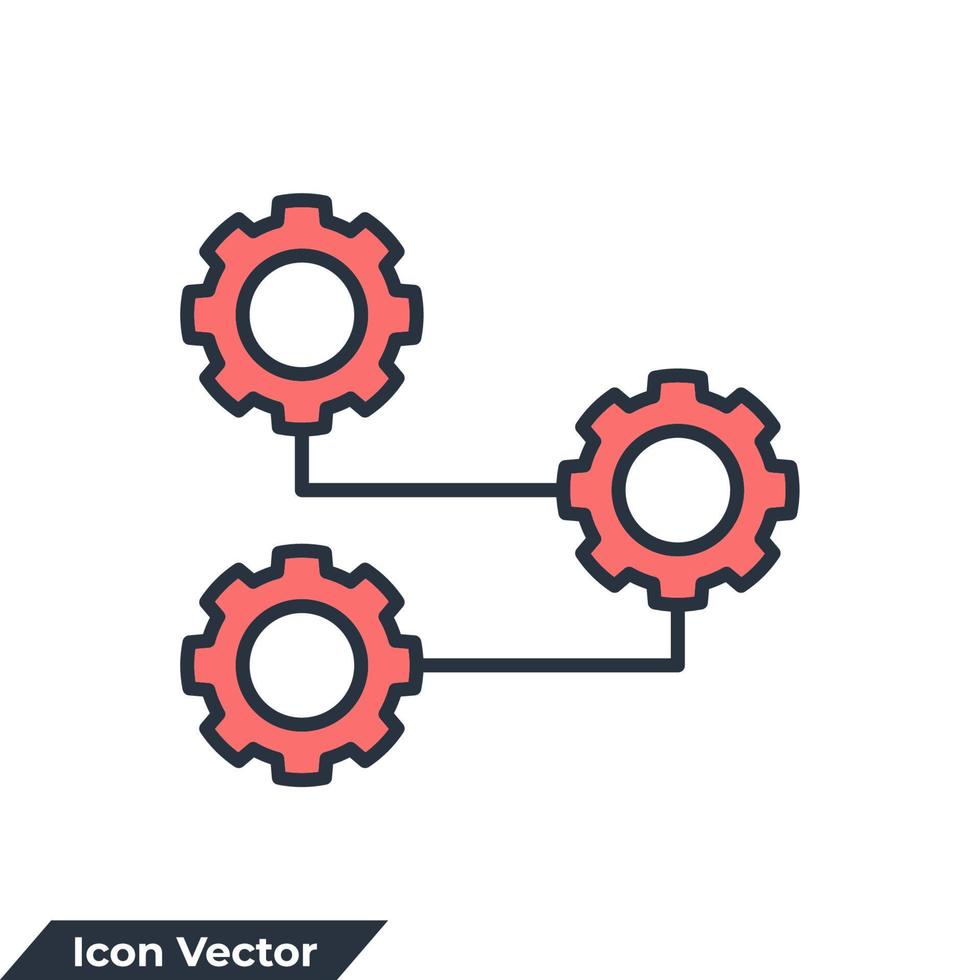 icône de progression logo illustration vectorielle. modèle de symbole de progression pour la collection de conception graphique et web vecteur