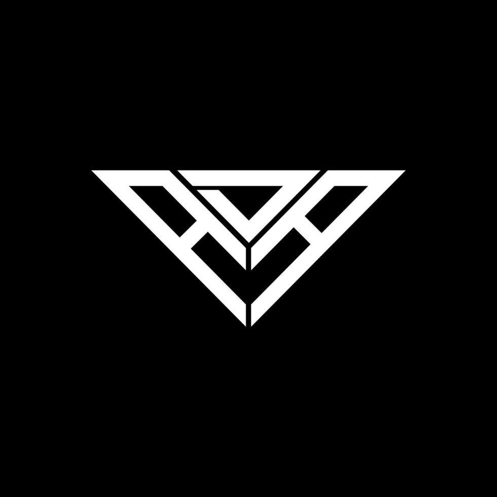 conception créative du logo ada letter avec graphique vectoriel, logo ada simple et moderne en forme de triangle. vecteur