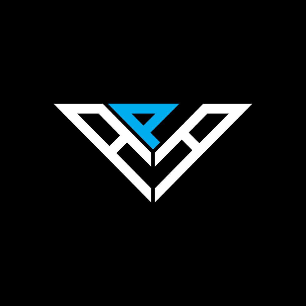 conception créative de logo de lettre apa avec graphique vectoriel, logo apa simple et moderne en forme de triangle. vecteur