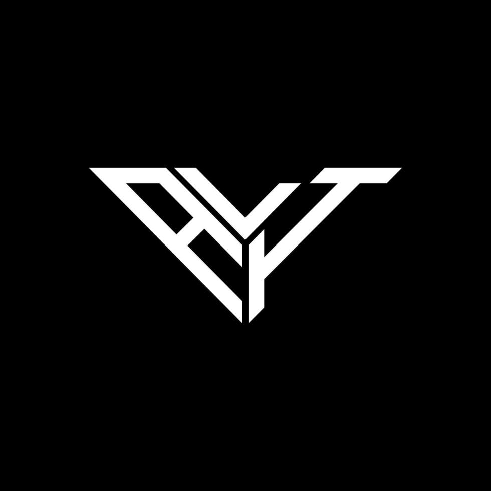 conception créative du logo de lettre ali avec graphique vectoriel, logo ali simple et moderne en forme de triangle. vecteur