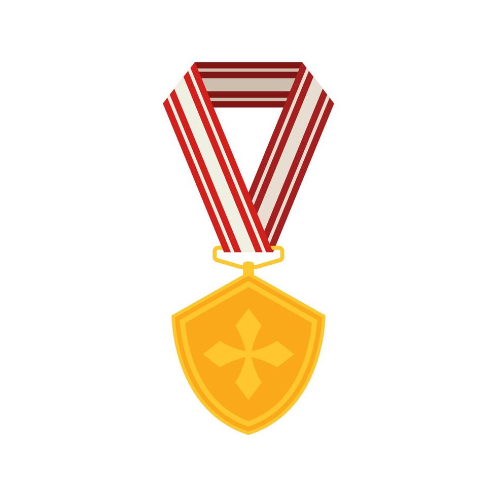 médaille isolé sur fond blanc vecteur