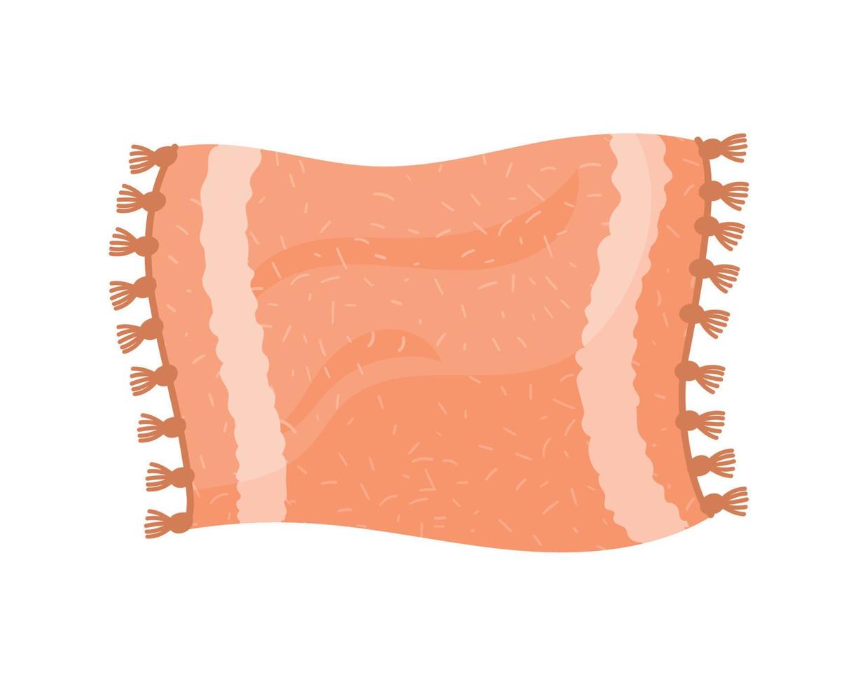 serviette de bain orange vecteur