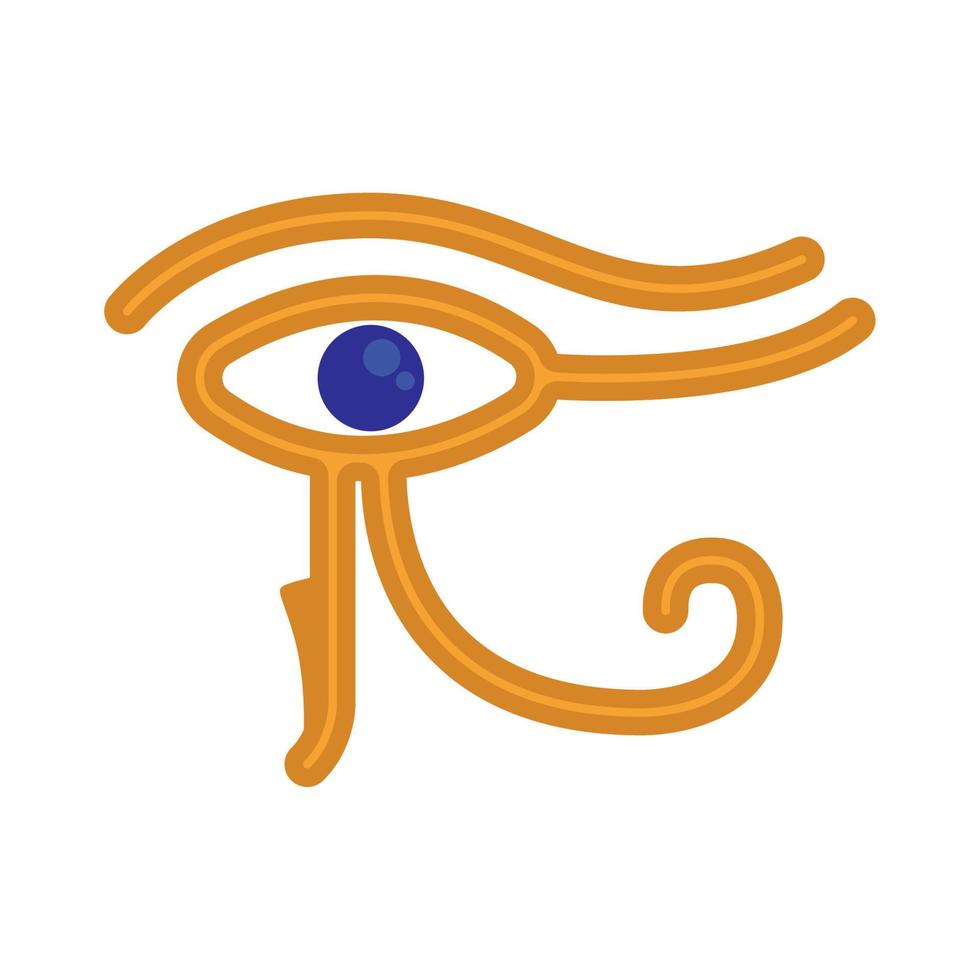 oeil d'horus de la culture égyptienne vecteur