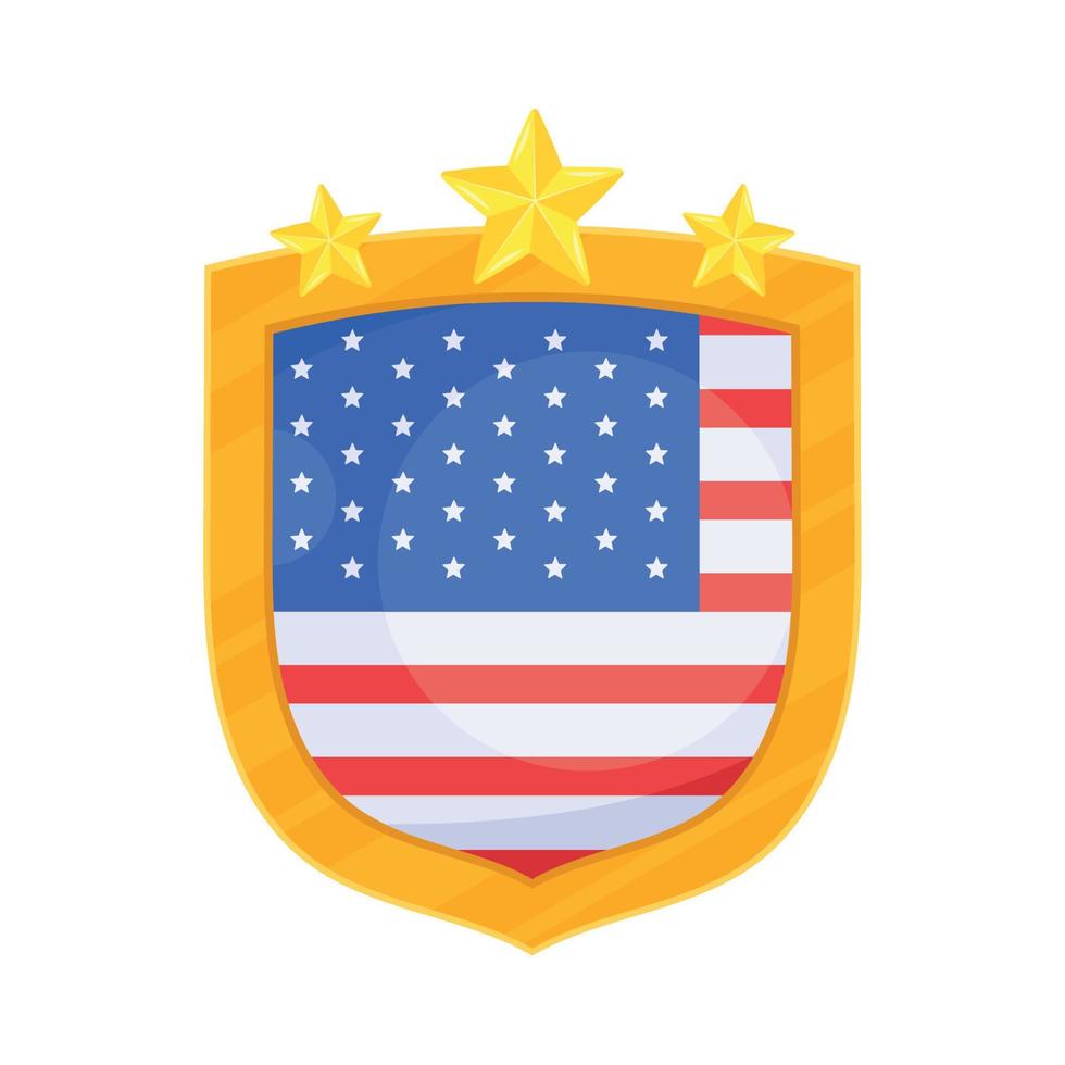 drapeau américain avec des étoiles vecteur