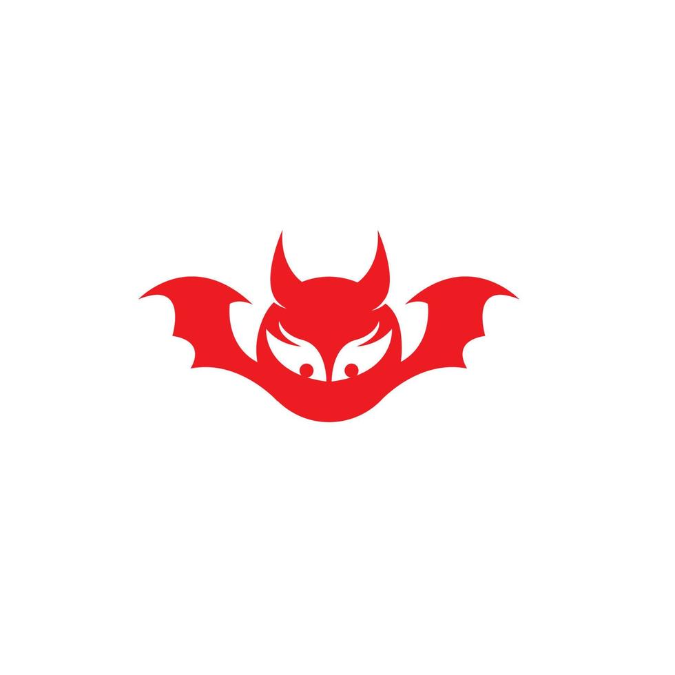 modèle de vecteur de logo diable