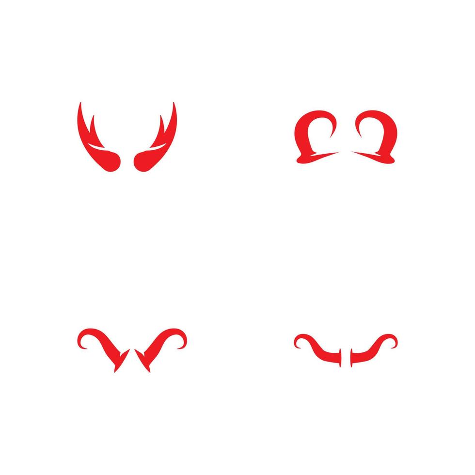 modèle de vecteur de logo diable