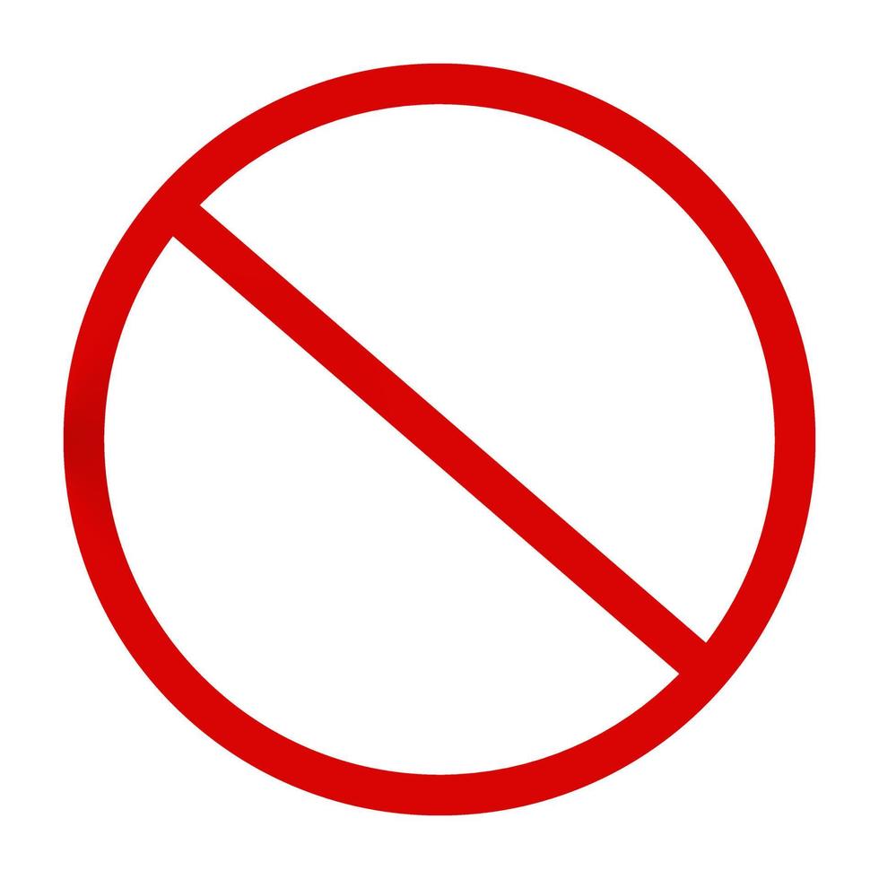 icône de panneau d'arrêt, aucun signe, avertissement rouge. illustration vectorielle. ep 10. vecteur