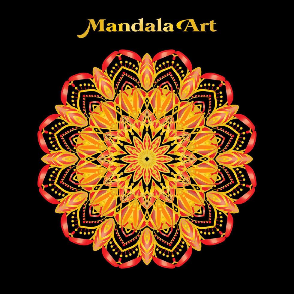conception de vecteur d'art de mandala