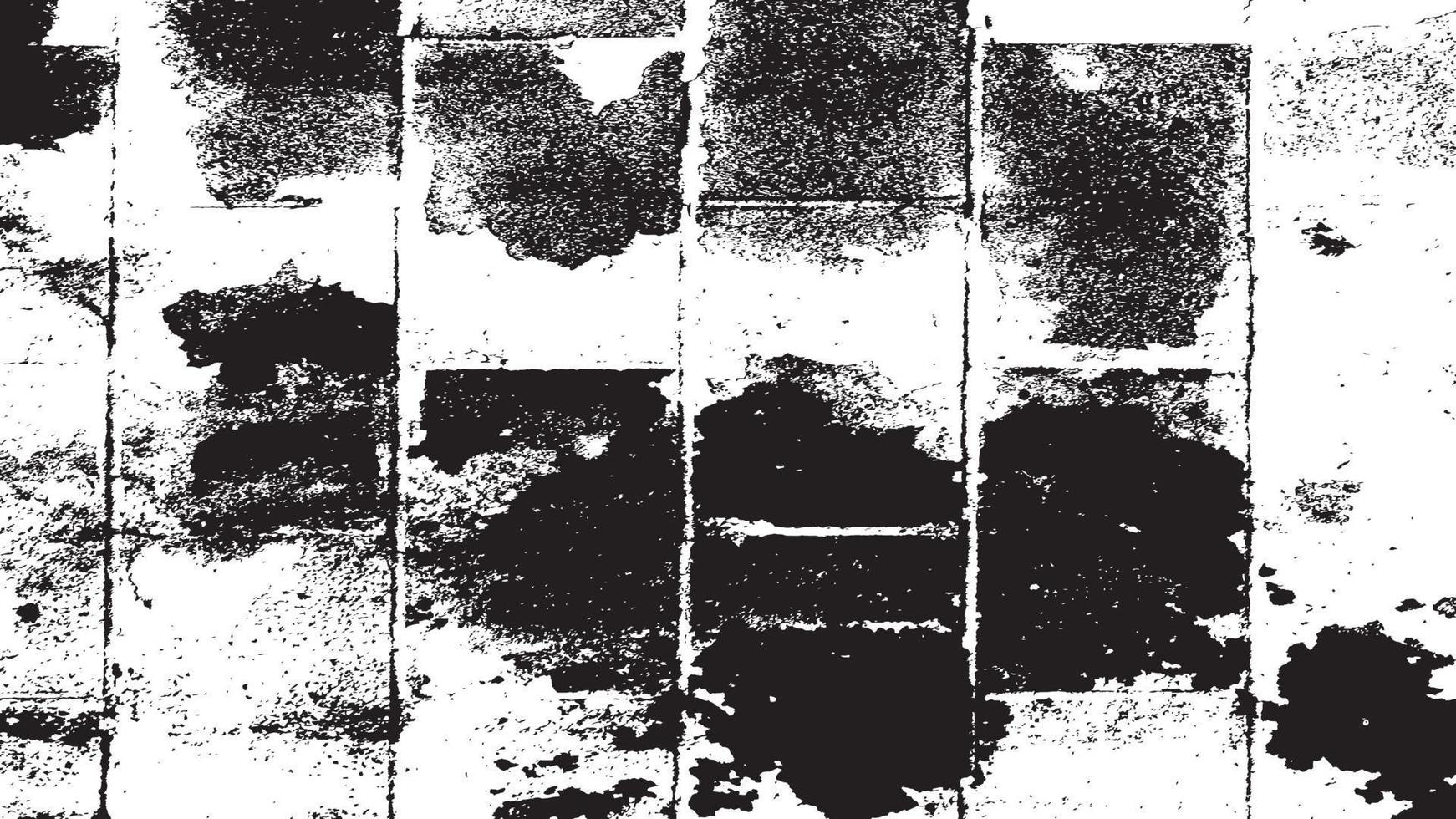 effet de texture grunge. superposition en détresse texturée rugueuse. monochrome vintage abstrait. noir isolé sur fond blanc. concept de style de demi-teinte d'élément de conception graphique pour bannière, dépliant, affiche, etc. vecteur