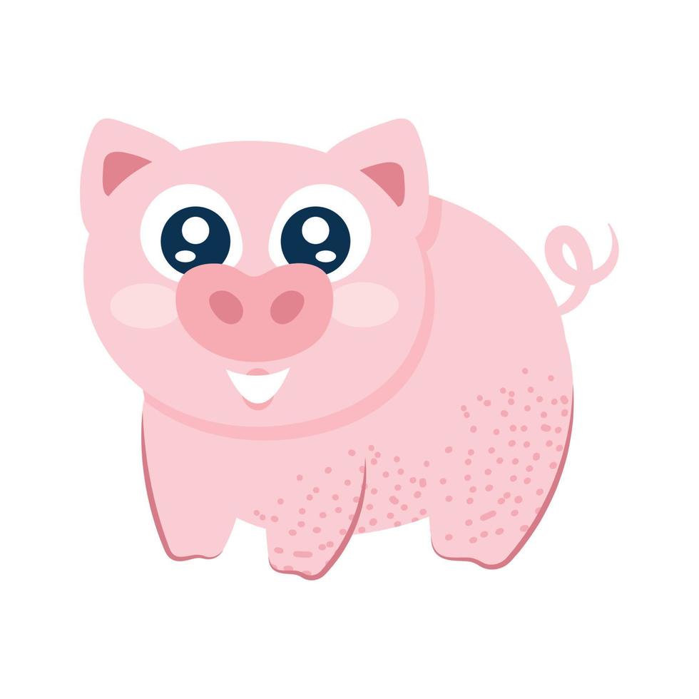 animal cochon mignon vecteur