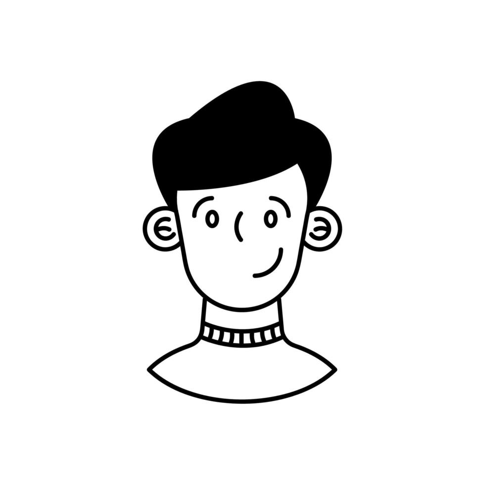 silhouette de personnage avatar homme vecteur
