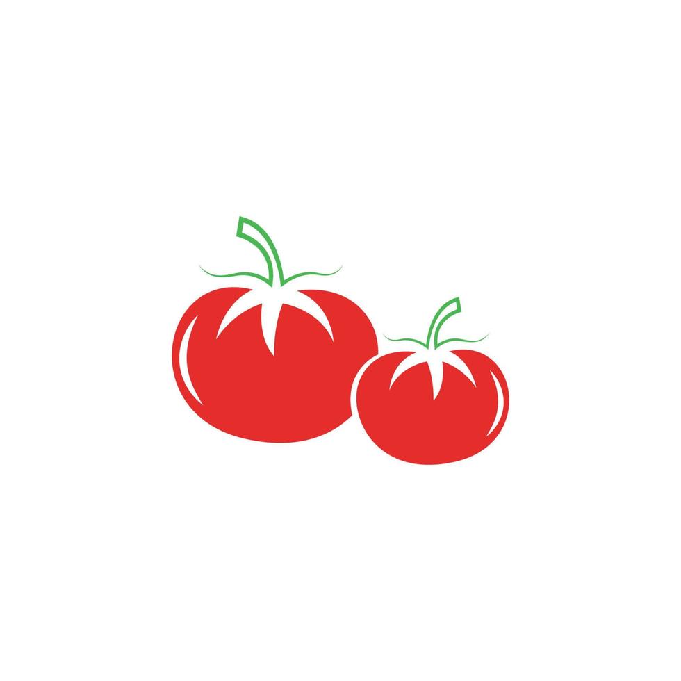 création de logo icône tomate vecteur