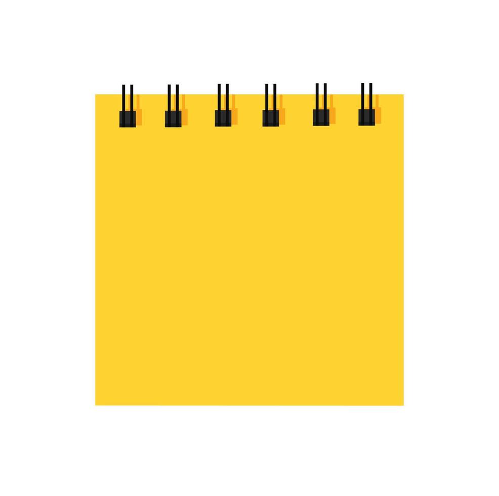 mémo de papiers collants jaunes. illustration vectorielle vecteur
