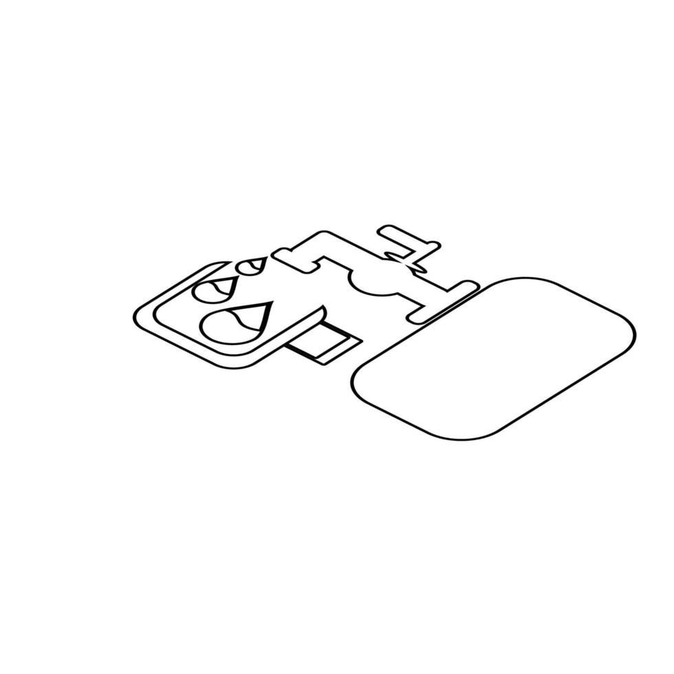 illustration vectorielle d'icône de robinet d'eau vecteur