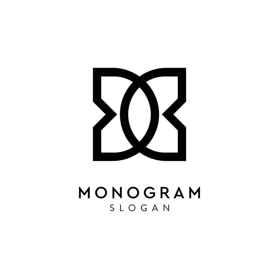 art graphique monogramme logo double d pour entreprise vecteur