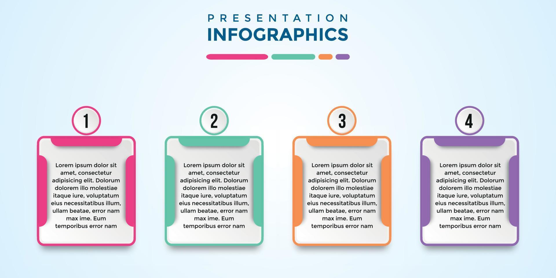 modèle d'infographie de présentation modifiable vecteur