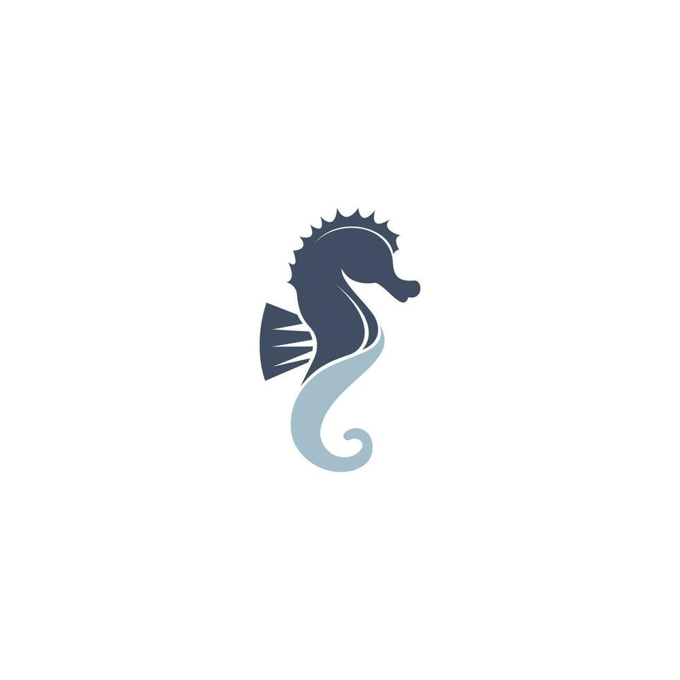 création de logo vectoriel hippocampe.