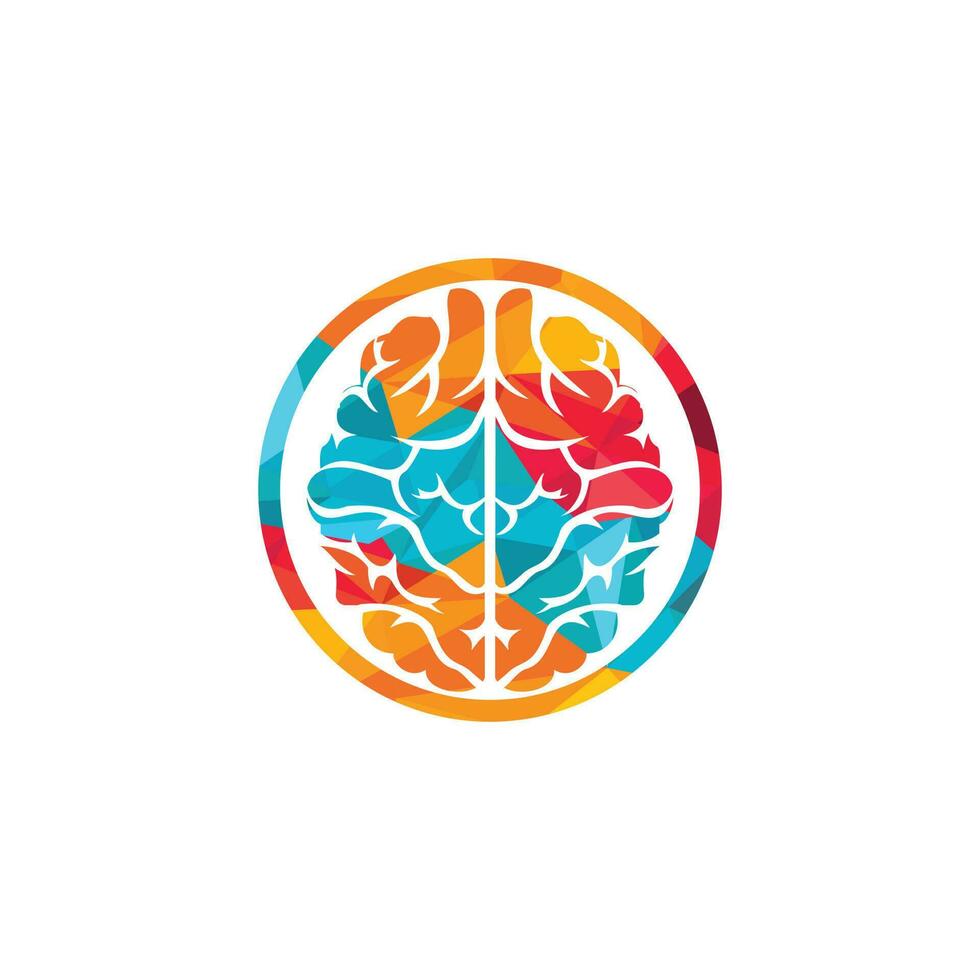 création de logo de cerveau créatif. pense idée concept.brainstorm power icône logotype cerveau pensant. vecteur