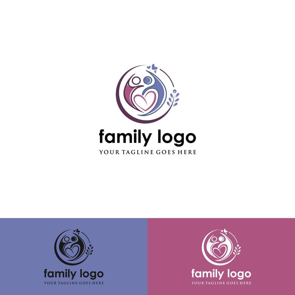 icône de la famille abstraite. symbole partagé. logo vectoriel