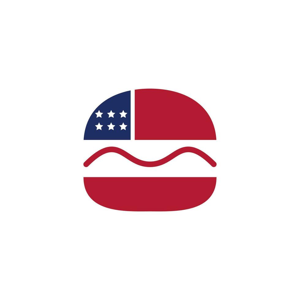 création de logo vectoriel burger américain. logo pour restauration rapide et café.