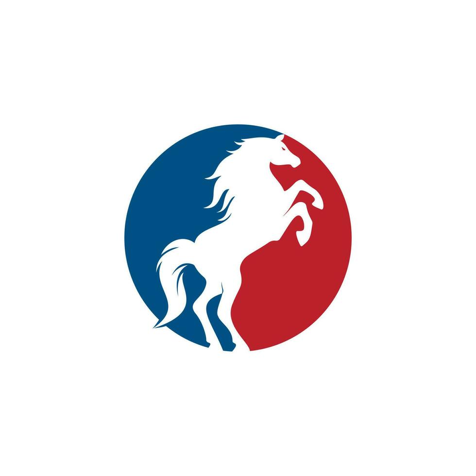 création de logo vectoriel cheval. création de logo de course de chevaux.