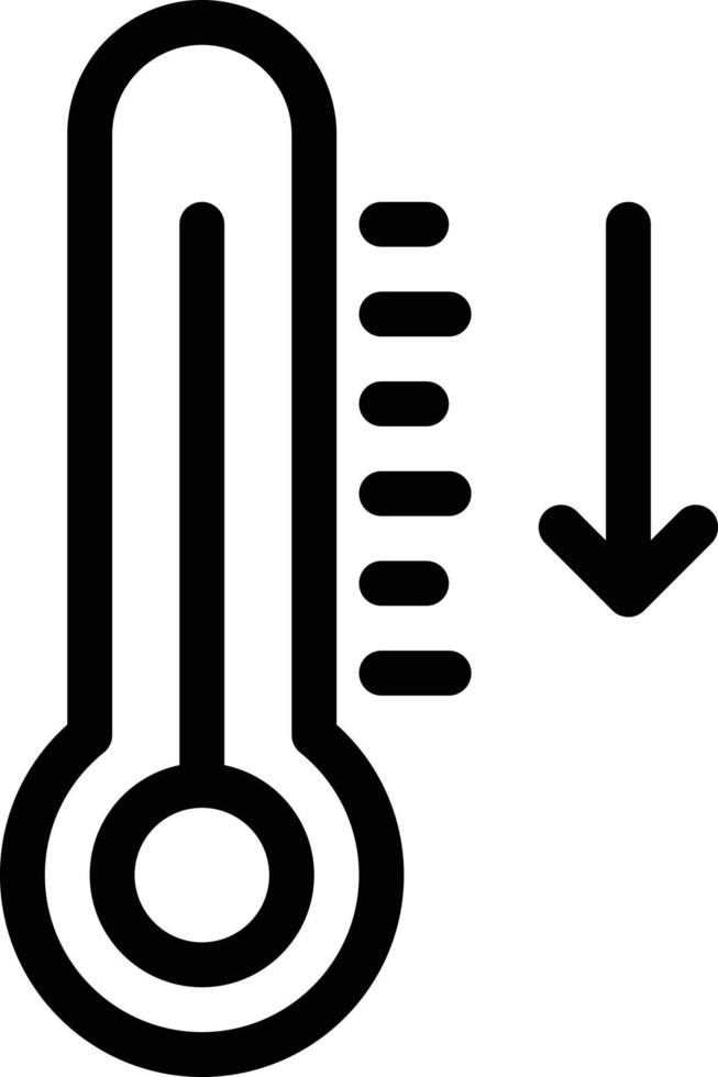 illustration vectorielle de température sur un fond. symboles de qualité premium. icônes vectorielles pour le concept et la conception graphique. vecteur