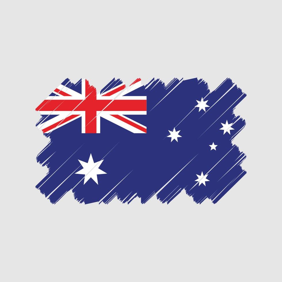 conception vectorielle du drapeau australien. drapeau national vecteur