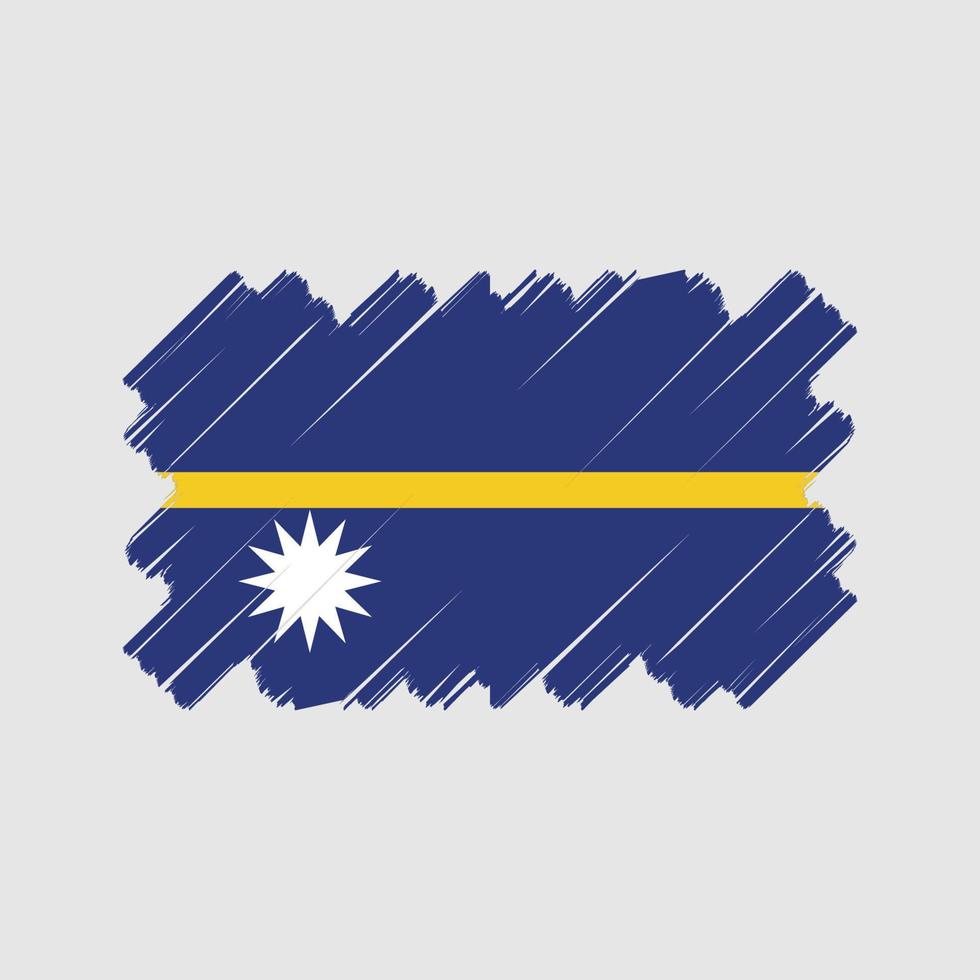 conception de vecteur de drapeau de nauru. drapeau national