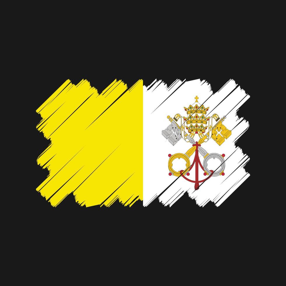 conception de vecteur de drapeau du vatican. drapeau national