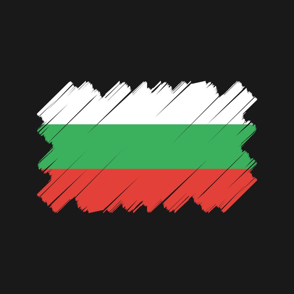 conception vectorielle du drapeau de la bulgarie. drapeau national vecteur