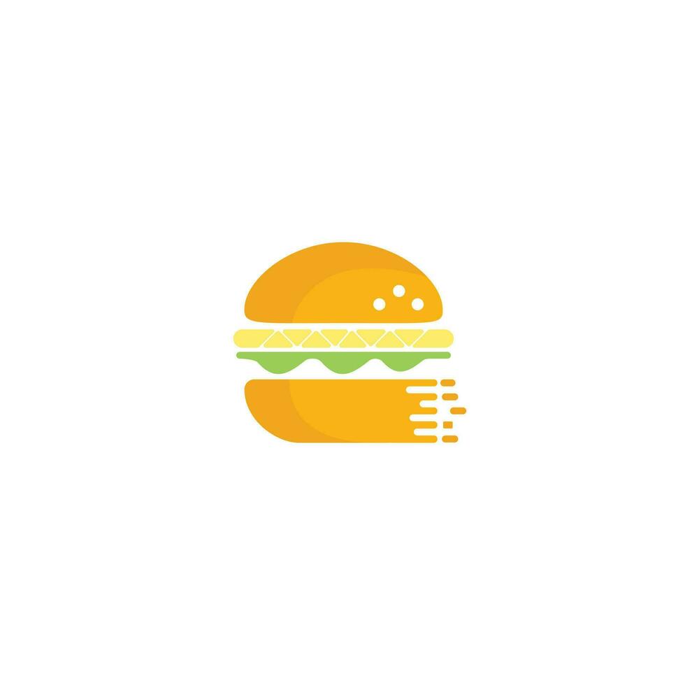 création de logo vectoriel de hamburger. icône de signe de restauration rapide burger.