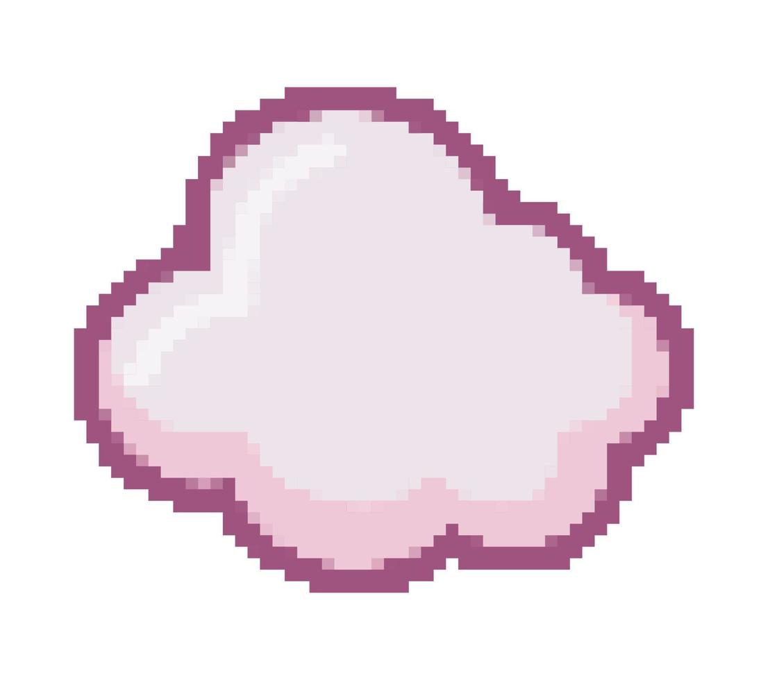 nuage pixel art vecteur