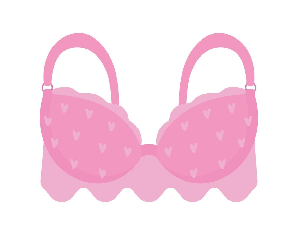 cancer du sein, lingerie soutien-gorge rose vecteur