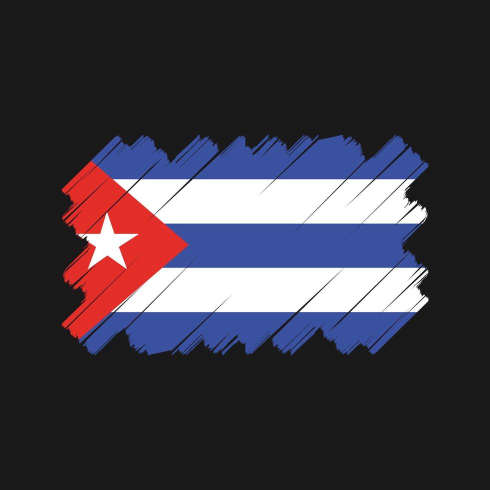 conception de vecteur de drapeau de cuba. drapeau national