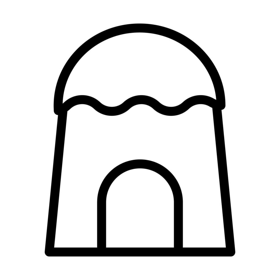 conception d'icône de cabane vecteur