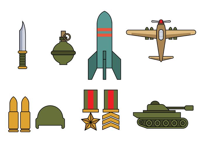 Vecteur d'icône de la Seconde guerre mondiale