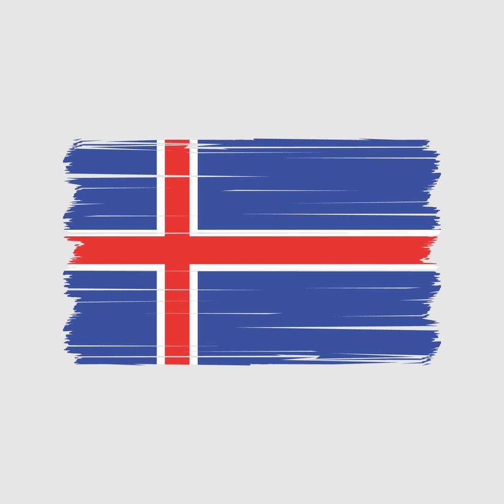 vecteur de drapeau islandais. vecteur de drapeau national