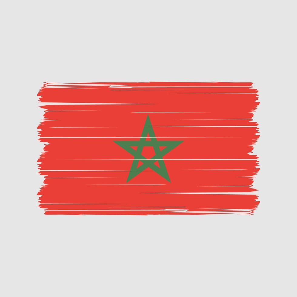 vecteur de drapeau marocain. vecteur de drapeau national